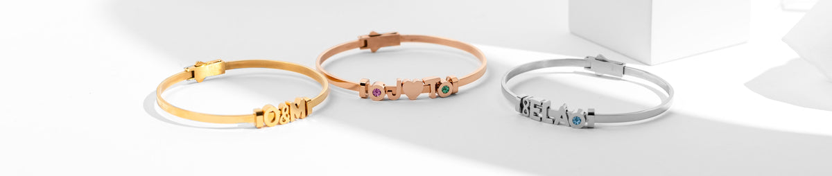 Mix and Match Letter Bangle