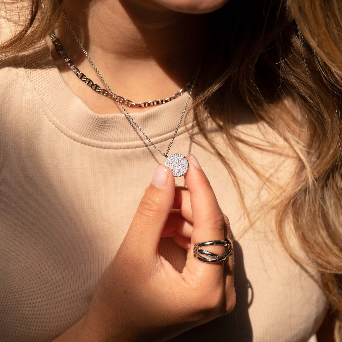 Sparkle locket - Stainless steel