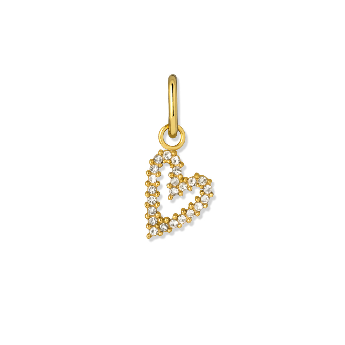 Aura charm heart gold