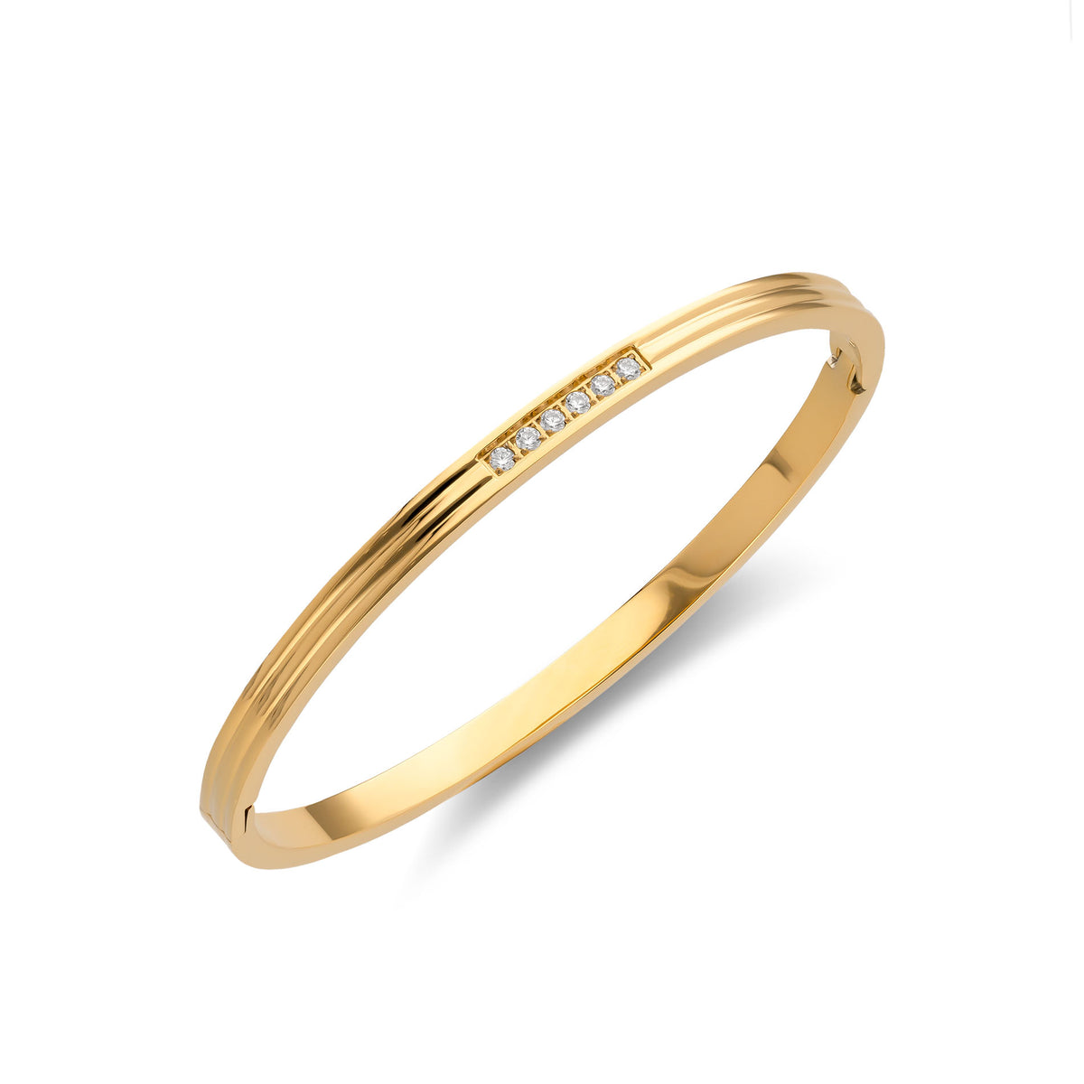 Sienna bangle gold 18K - Stainless steel