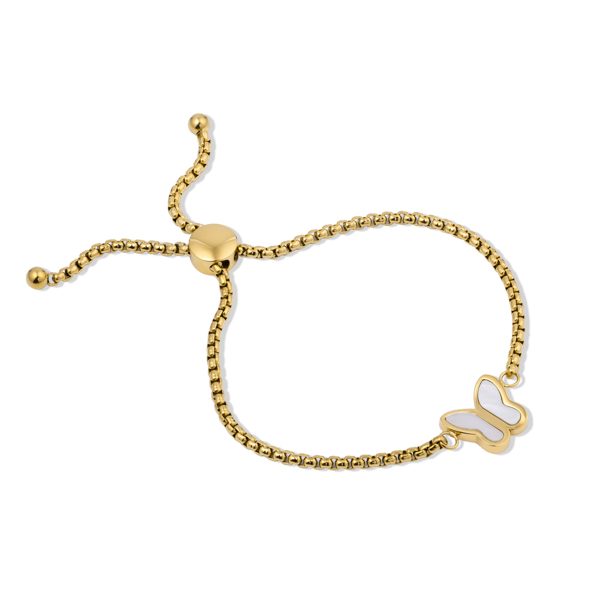 So Butterfly bracelet gold - Stainless steel