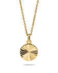 Sunray locket gold