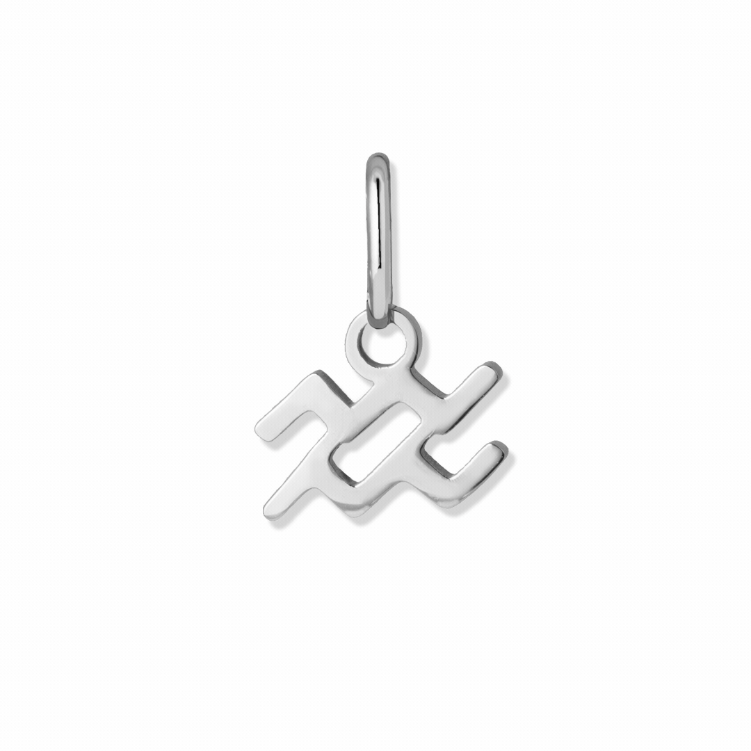 Aura charm zodiac silver