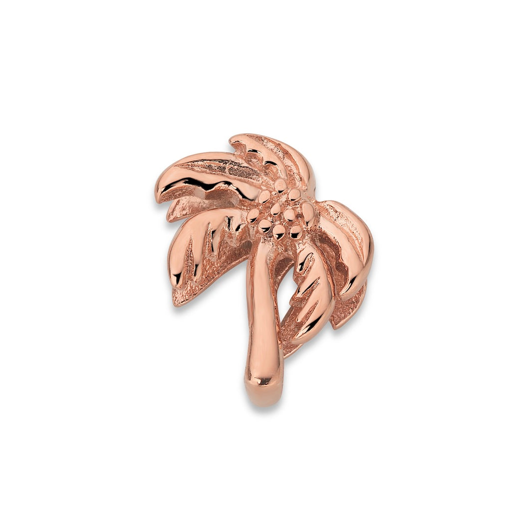 Mesh charm palm tree rosé gold - Stainless steel