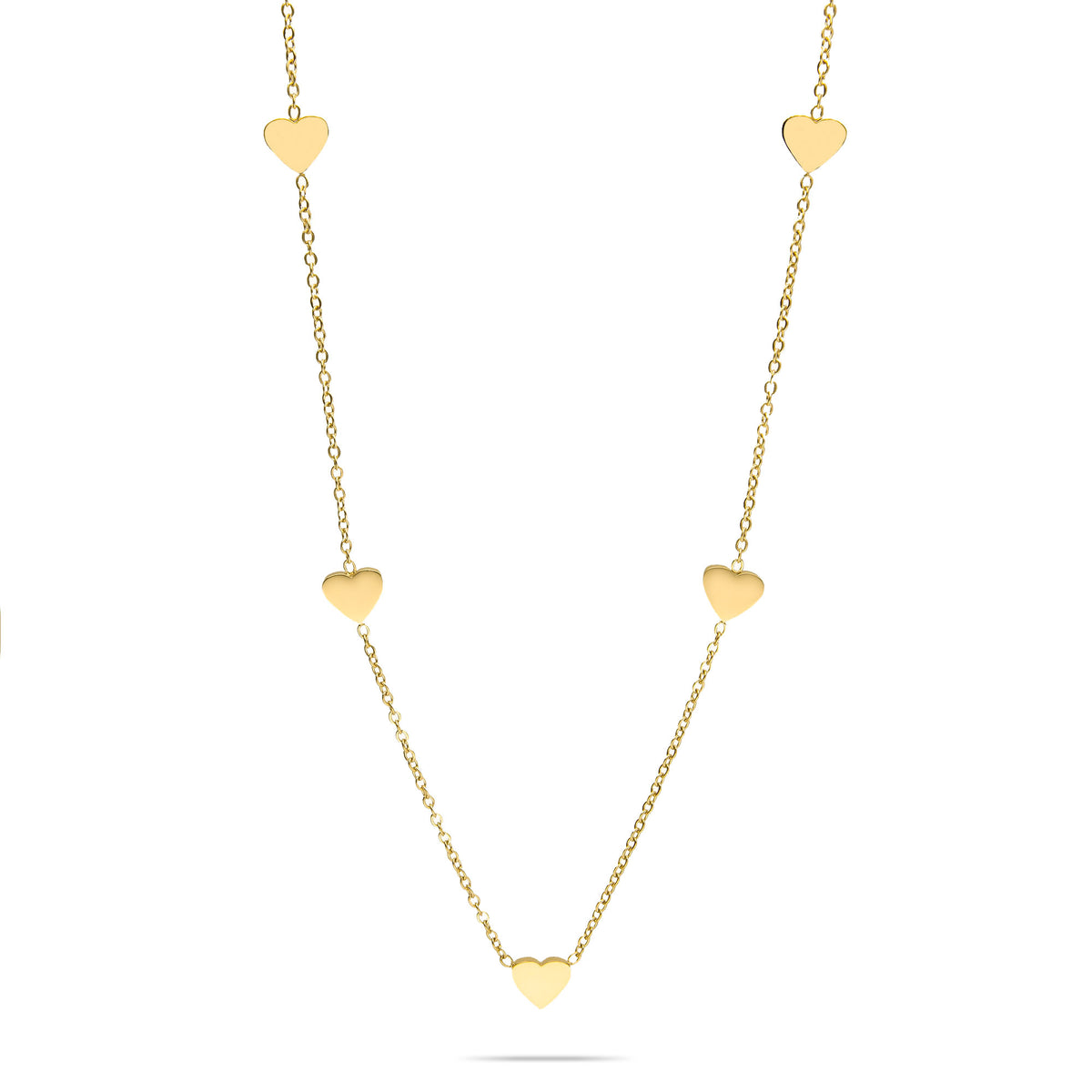 Choker heart gold - Stainless steel