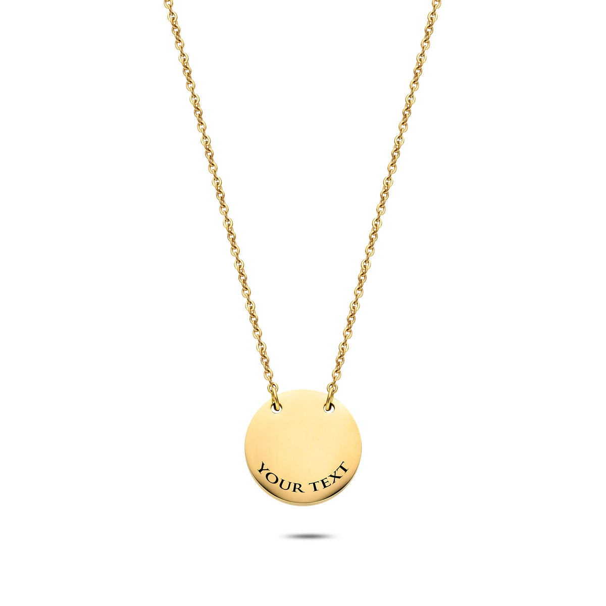 Coin necklace gold - Personalized