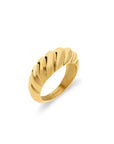 Croissant ring gold - Stainless steel