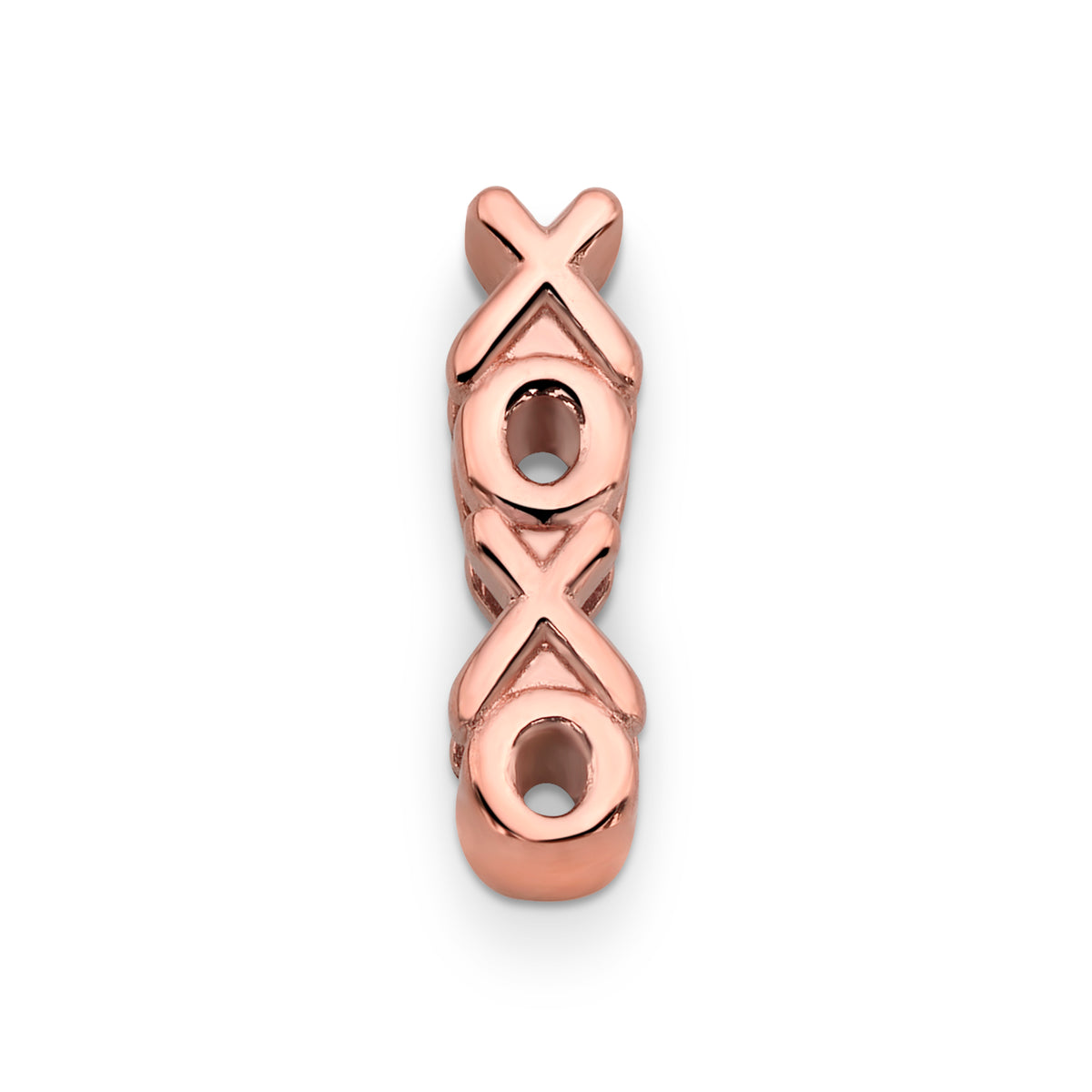 Mesh charm xoxo rosé gold - Stainless steel