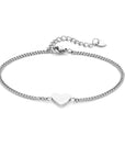 Heart chain silver - Stainless steel