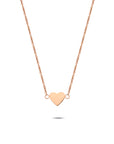 Heart necklace rosé gold - Stainless steel