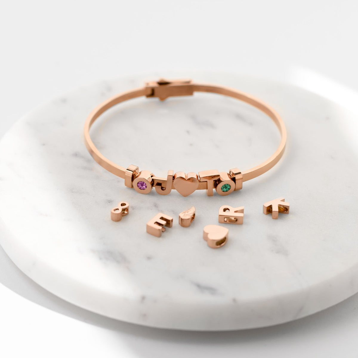 Letter bangle - No discoloration