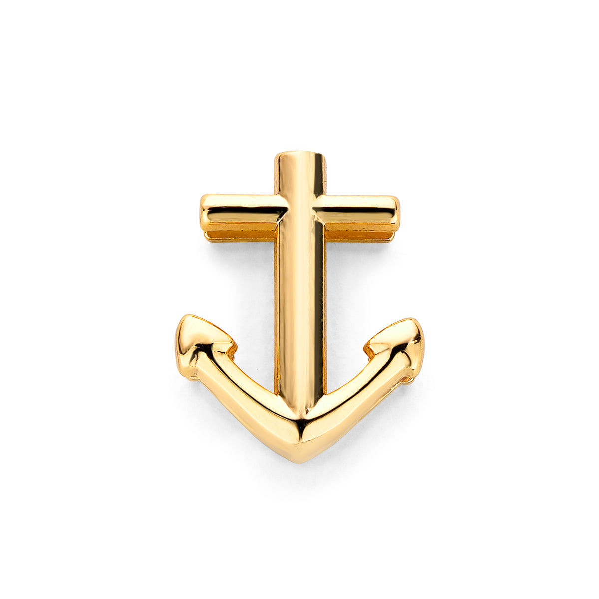 Mesh charm anchor gold - Stainless steel