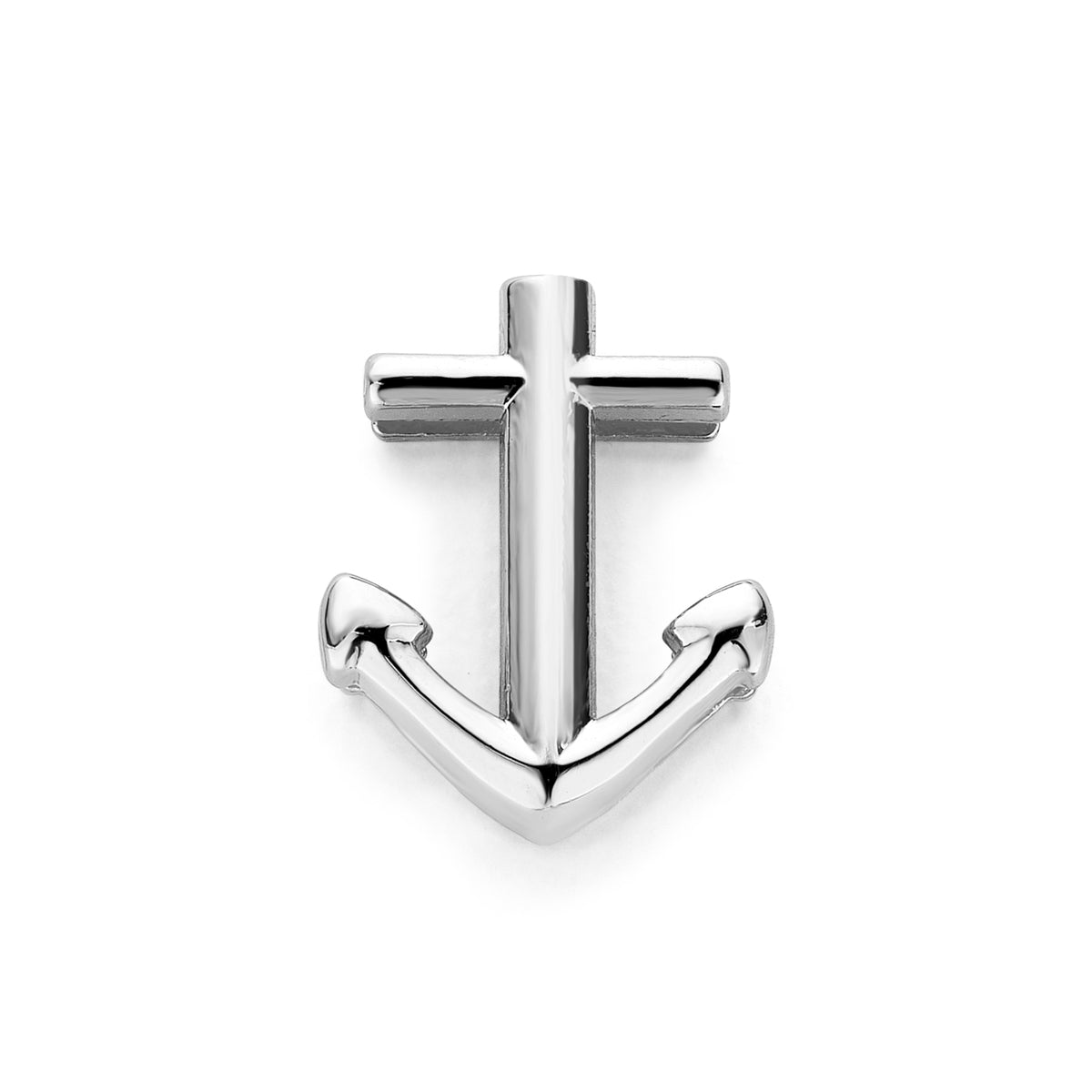 Mesh charm anchor silver - Stainless steel