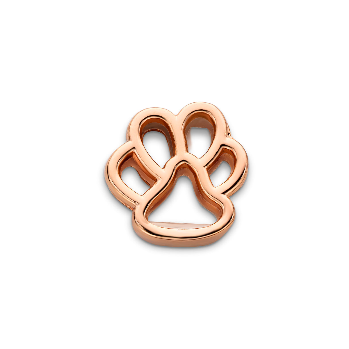 Mesh charm dog foot rosé gold - Stainless steel
