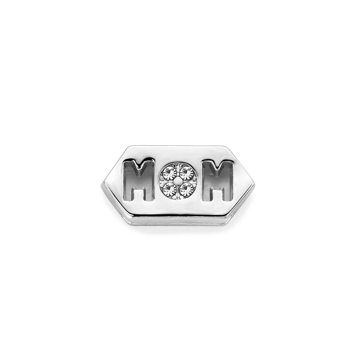 Mesh charm mom cube silver - Stainless steel