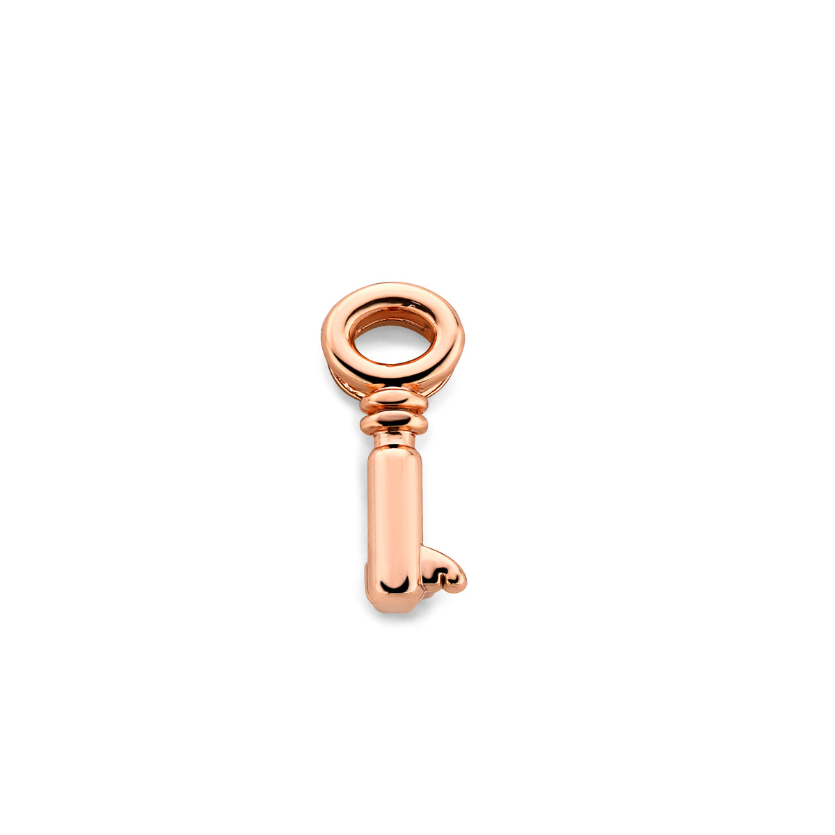 Mesh charm key rosé gold - Stainless steel