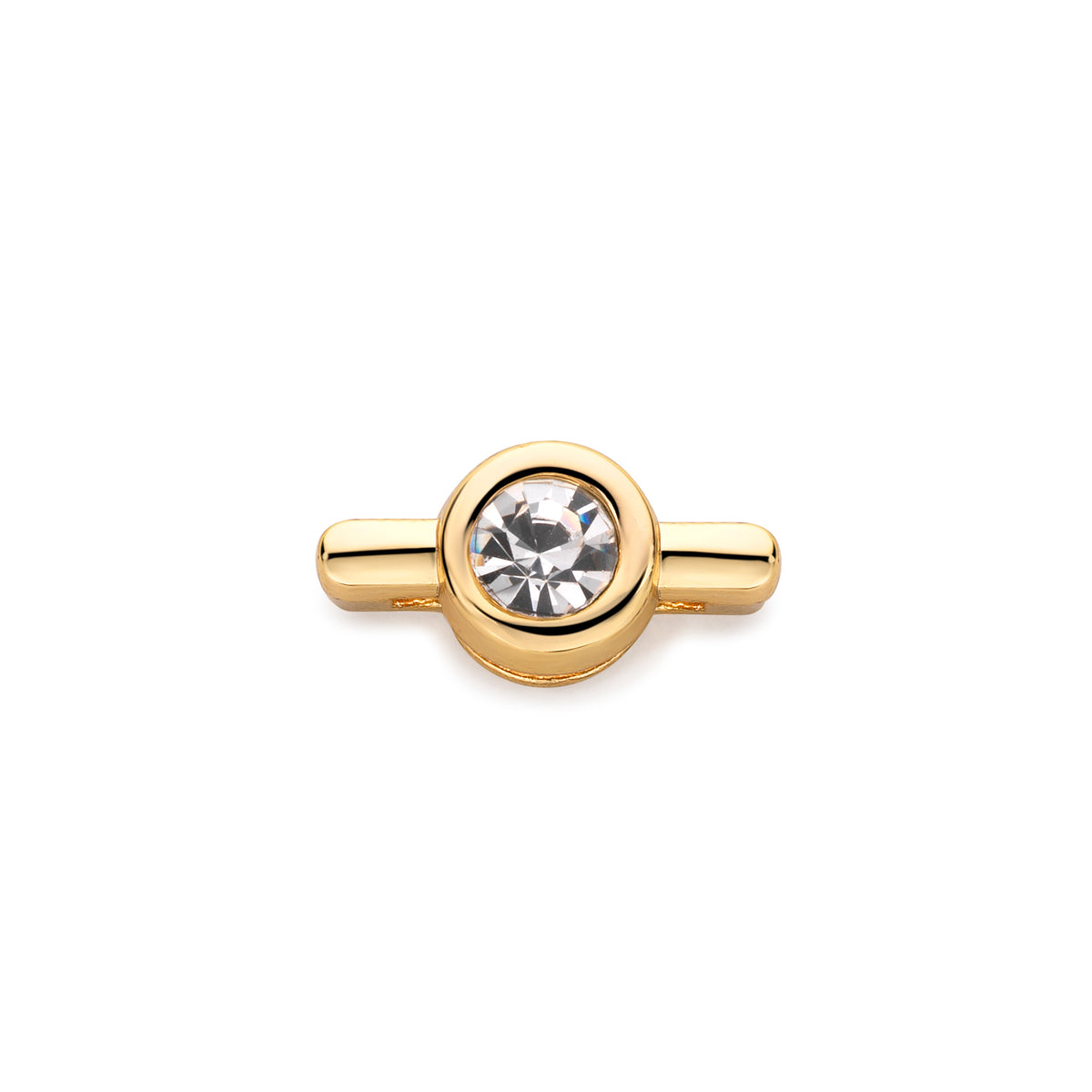 Mesh charm stone gold - Stainless steel