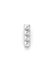 Mesh charm studs zilver