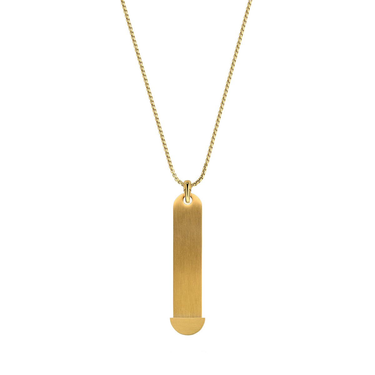 Mesh charm necklace gold - Personalized