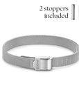 Mesh bracelet silver luxe - Personalized