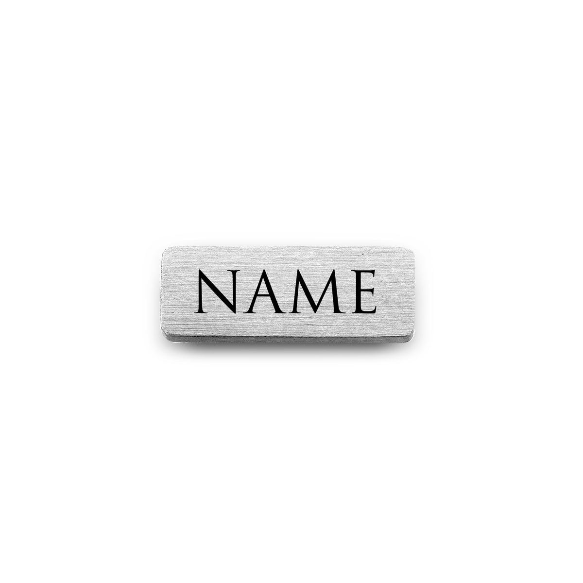 Mesh charm name silver - Personalized