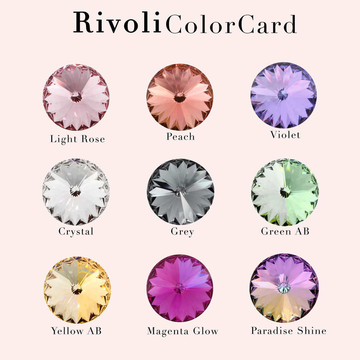 Single rivoli stone - Zirconia stones