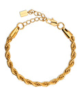 Twisted Rope Gold - Stainless steel