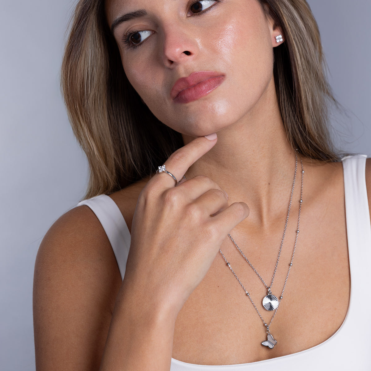 Mini blossom silver set - Tarnish free