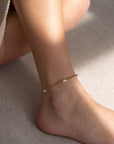 Pearl anklet gold