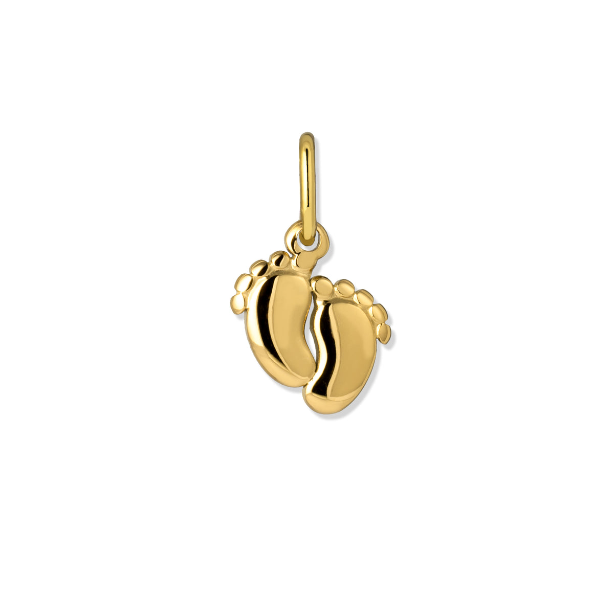 Aura charm baby feet gold