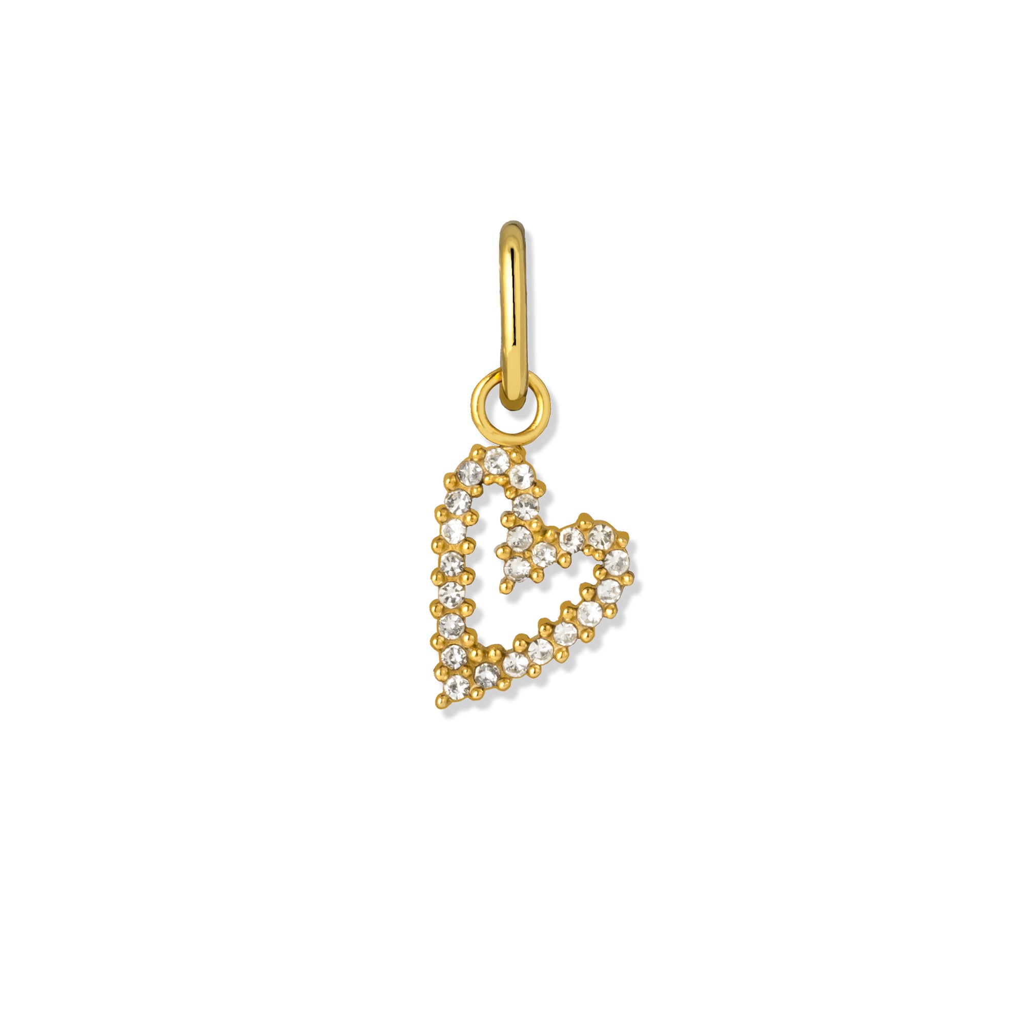 Aura charm heart gold