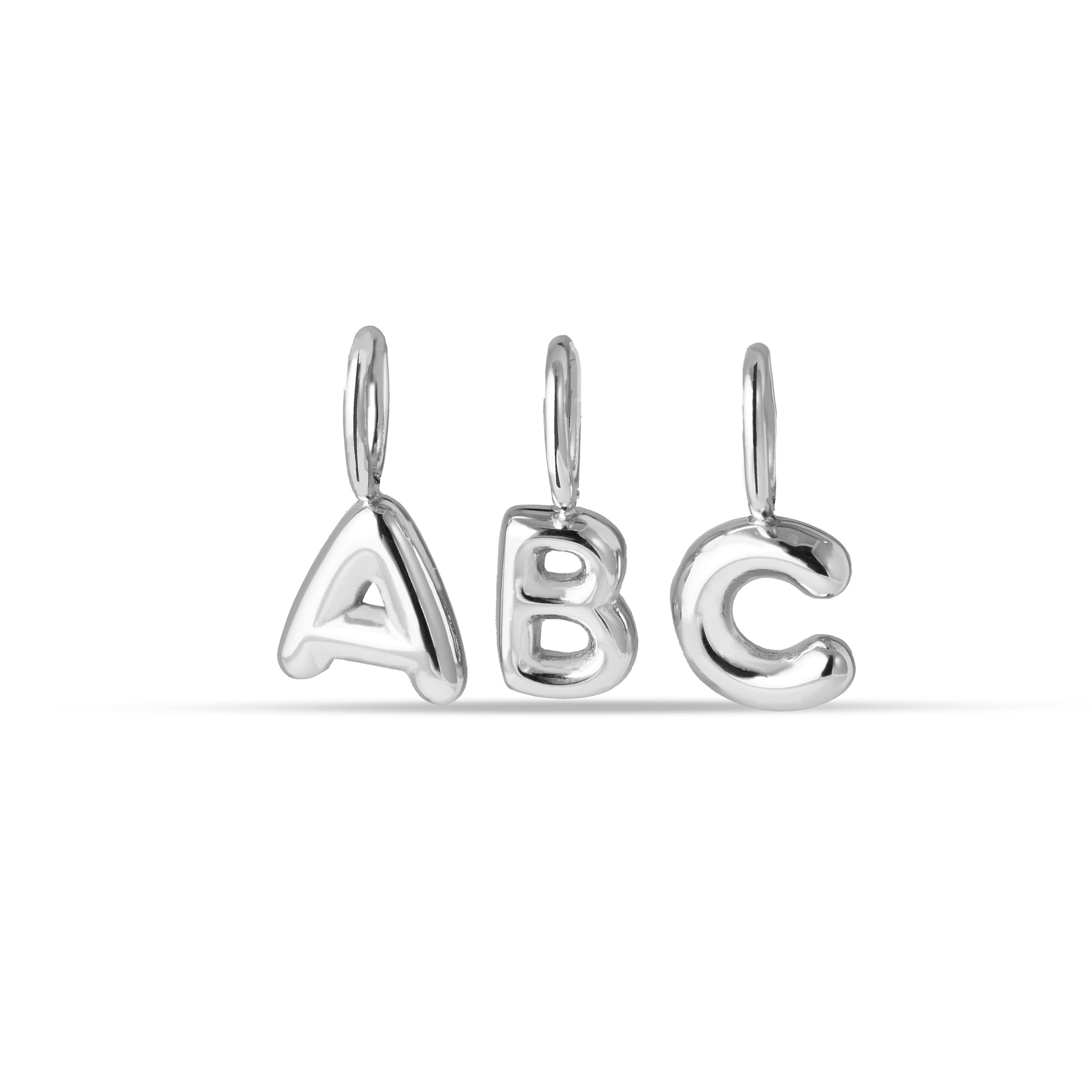 Aura charm letter silver