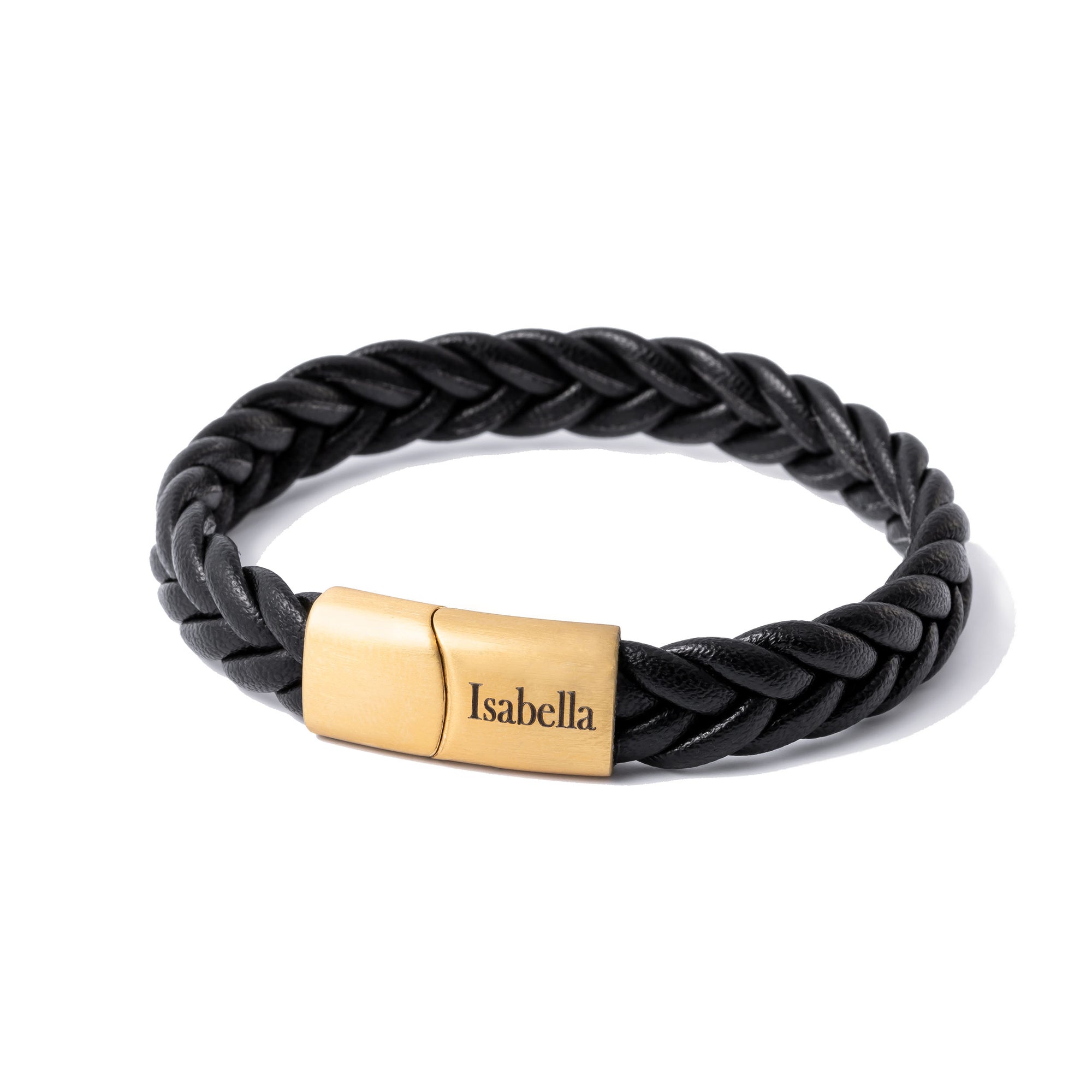 Matt gold bracelet - Leather