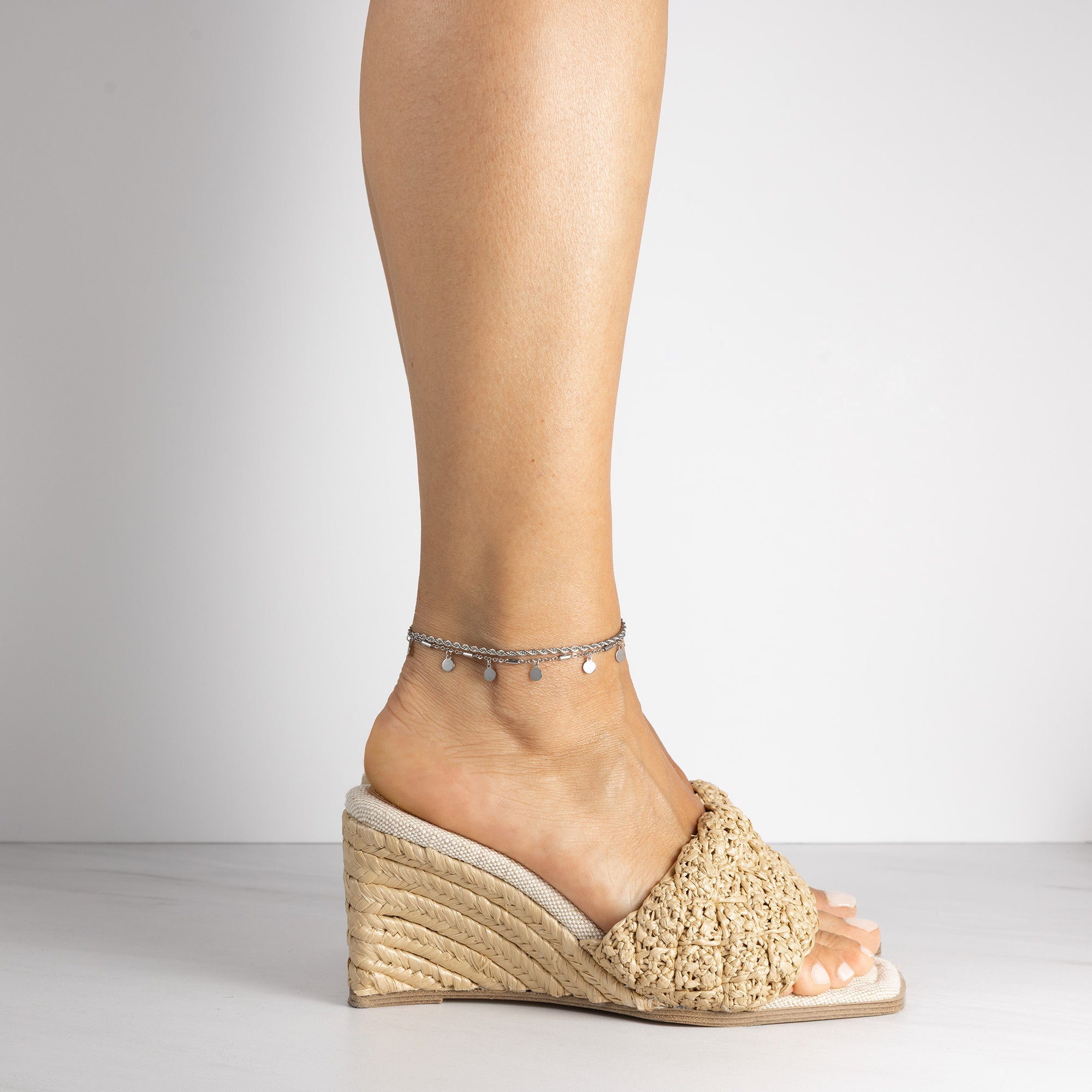 Double rope anklet
