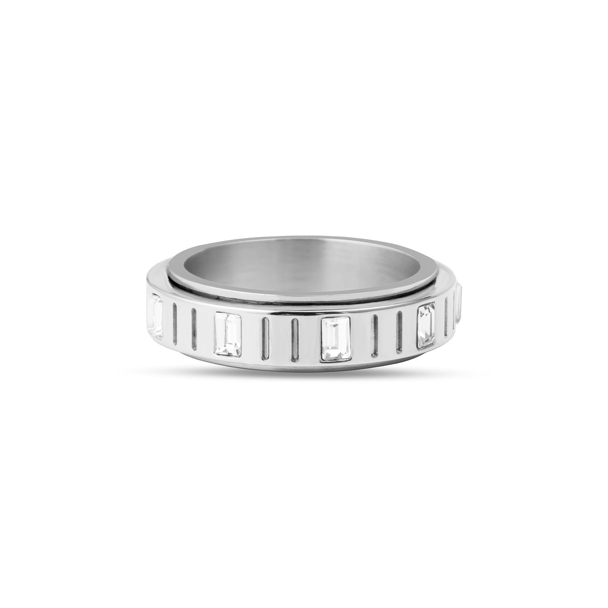 Fidget Nez ring silver - Stainless steel
