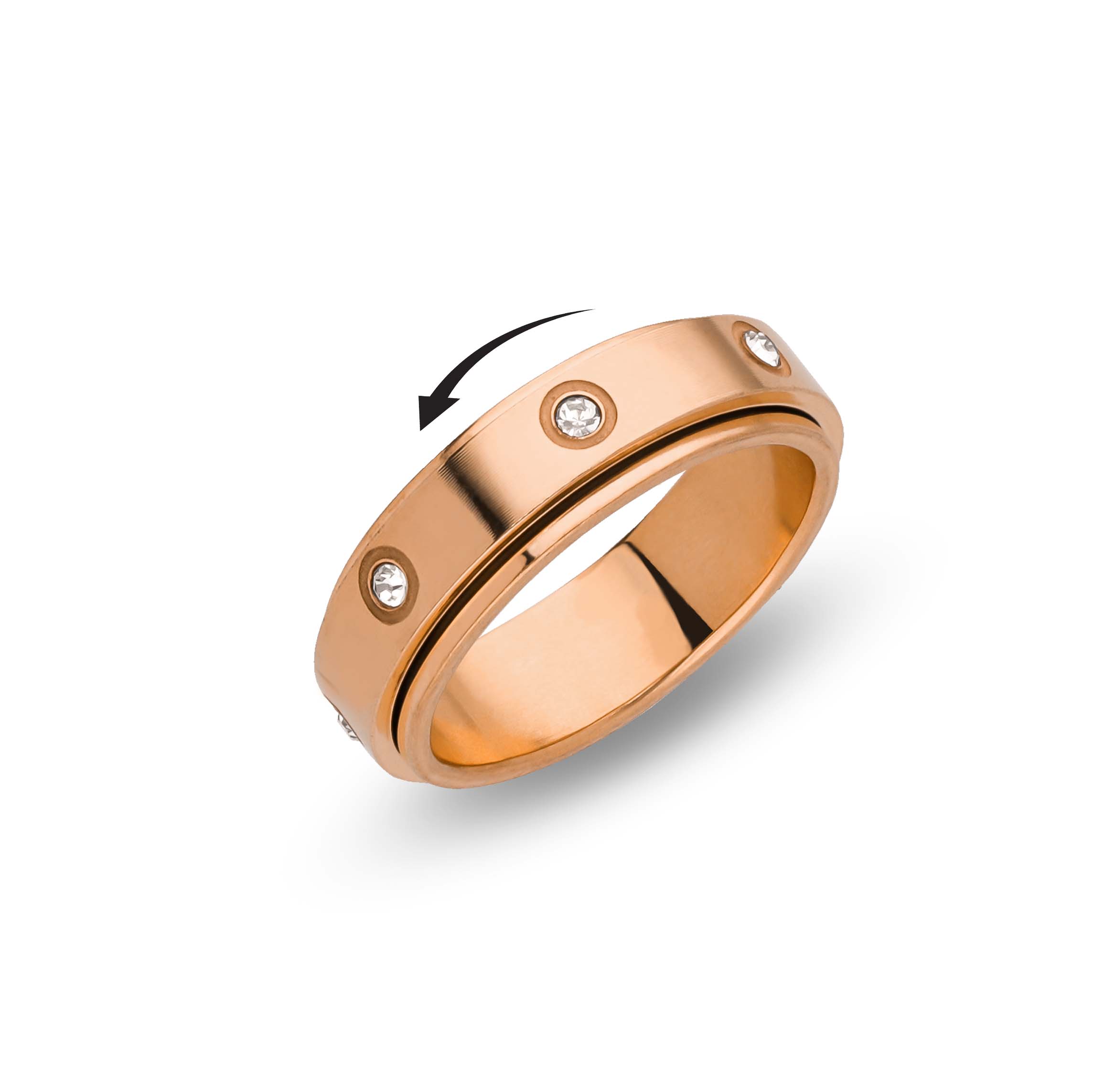 Fidget blend ring rosé gold