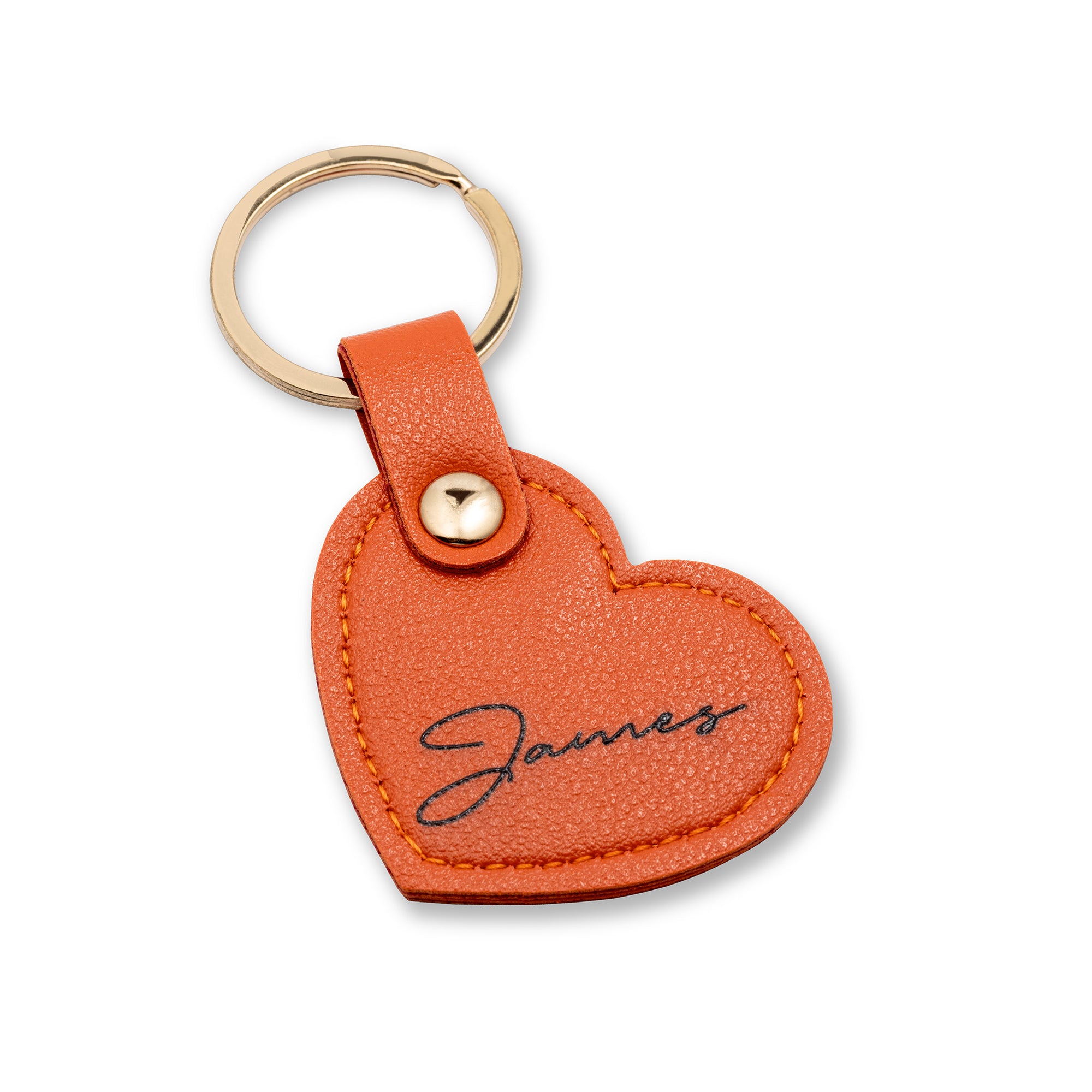 Heart Keychain Orange