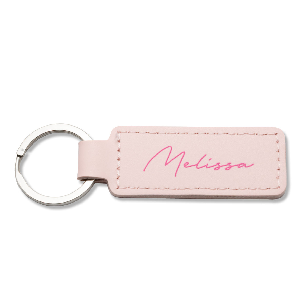 Luxe Tag Keychain Pink - Personalized