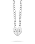 Magnetic heart silver