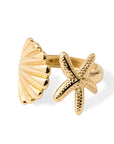 Ocean ring gold - Adjustable