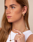 Twist stud earring - No discoloration