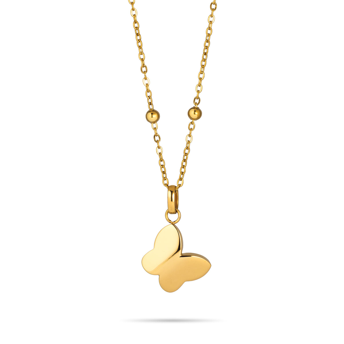 So Butterfly necklace gold - No discoloration