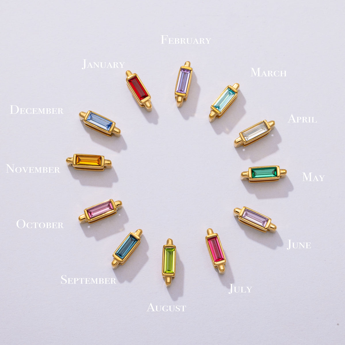 Mesh charm birthstones - Tarnish free