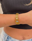 Mesh bracelet gold luxe