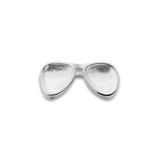 Mesh charm sunglasses silver