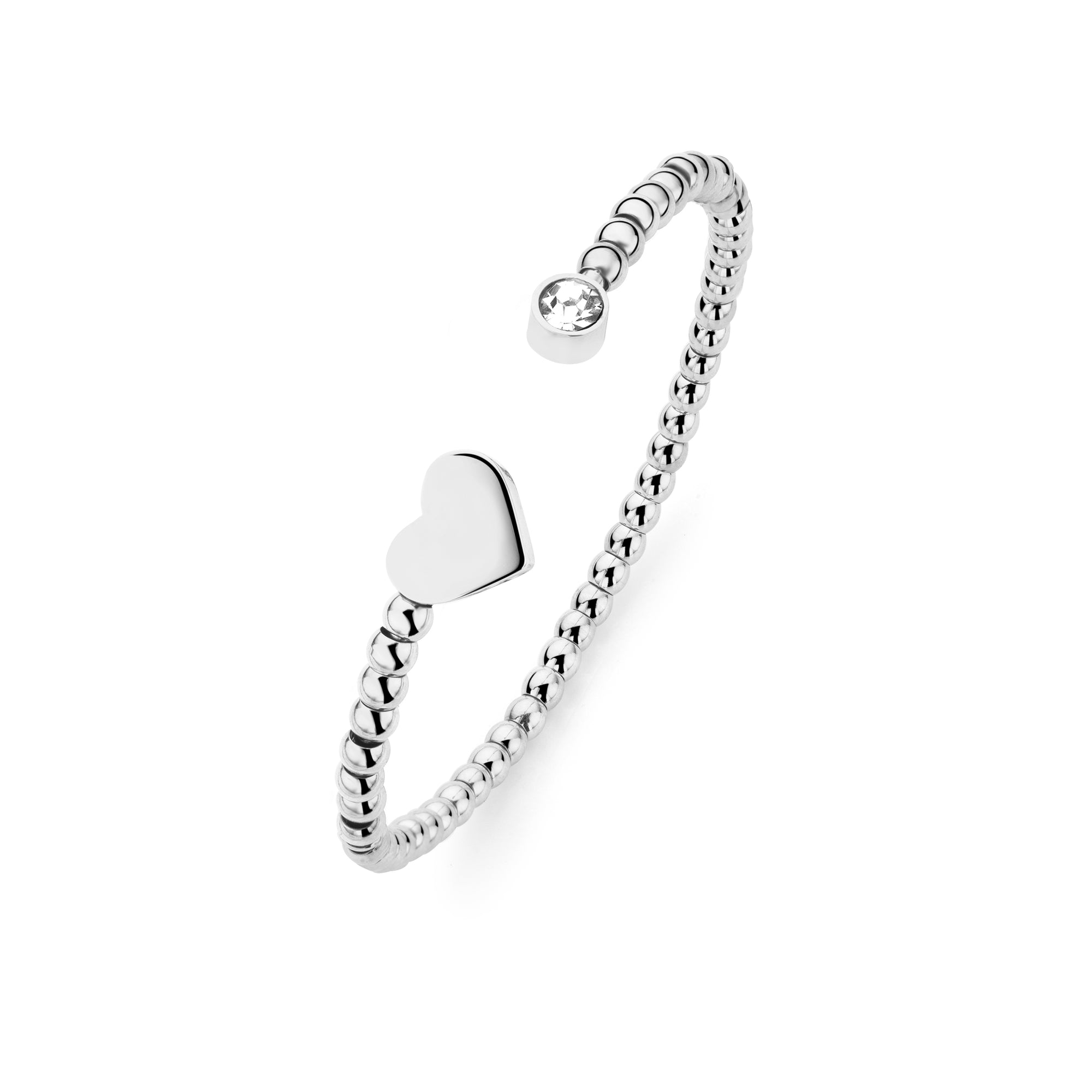 Heart ball bangle - Tarnish free