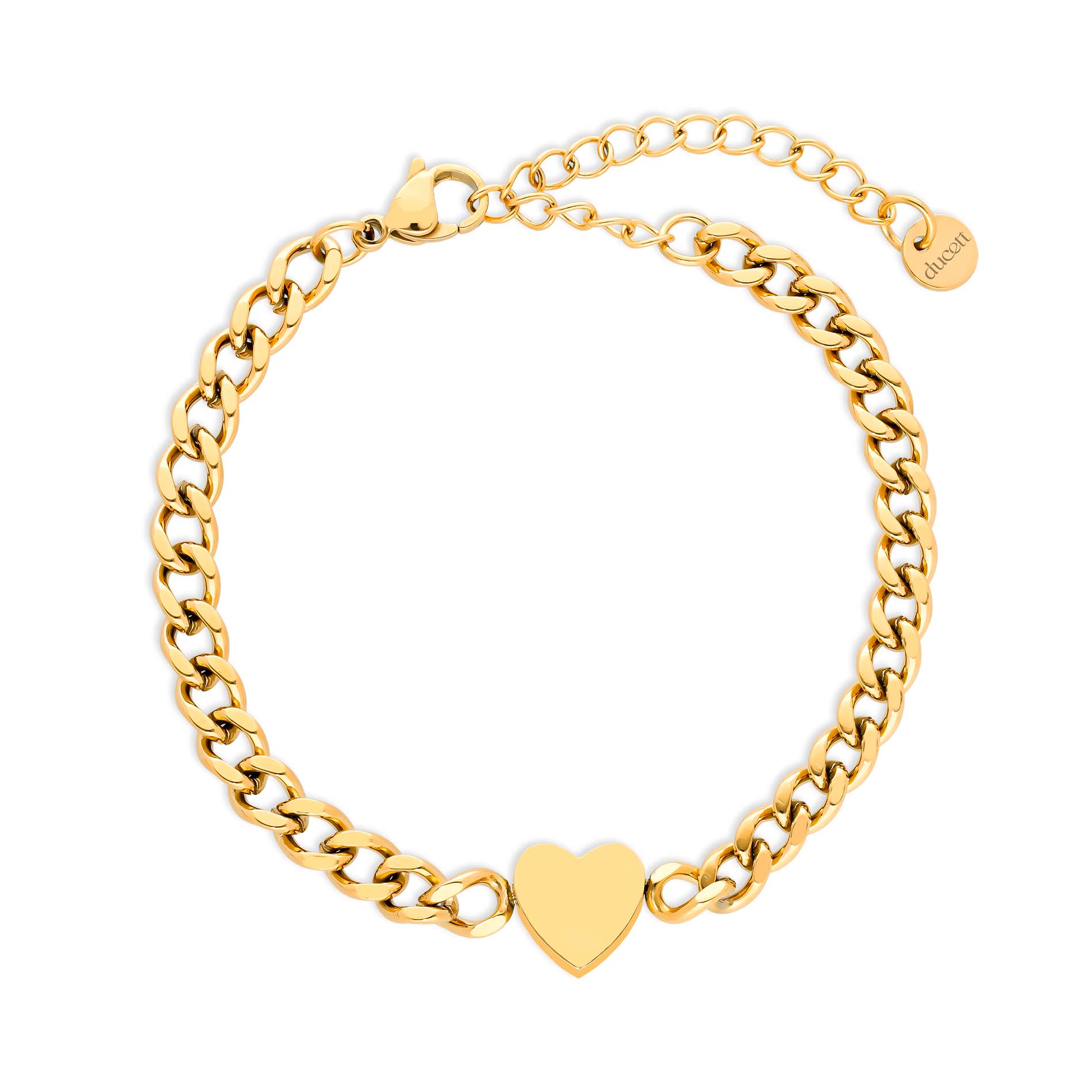 Heart chain bold gold