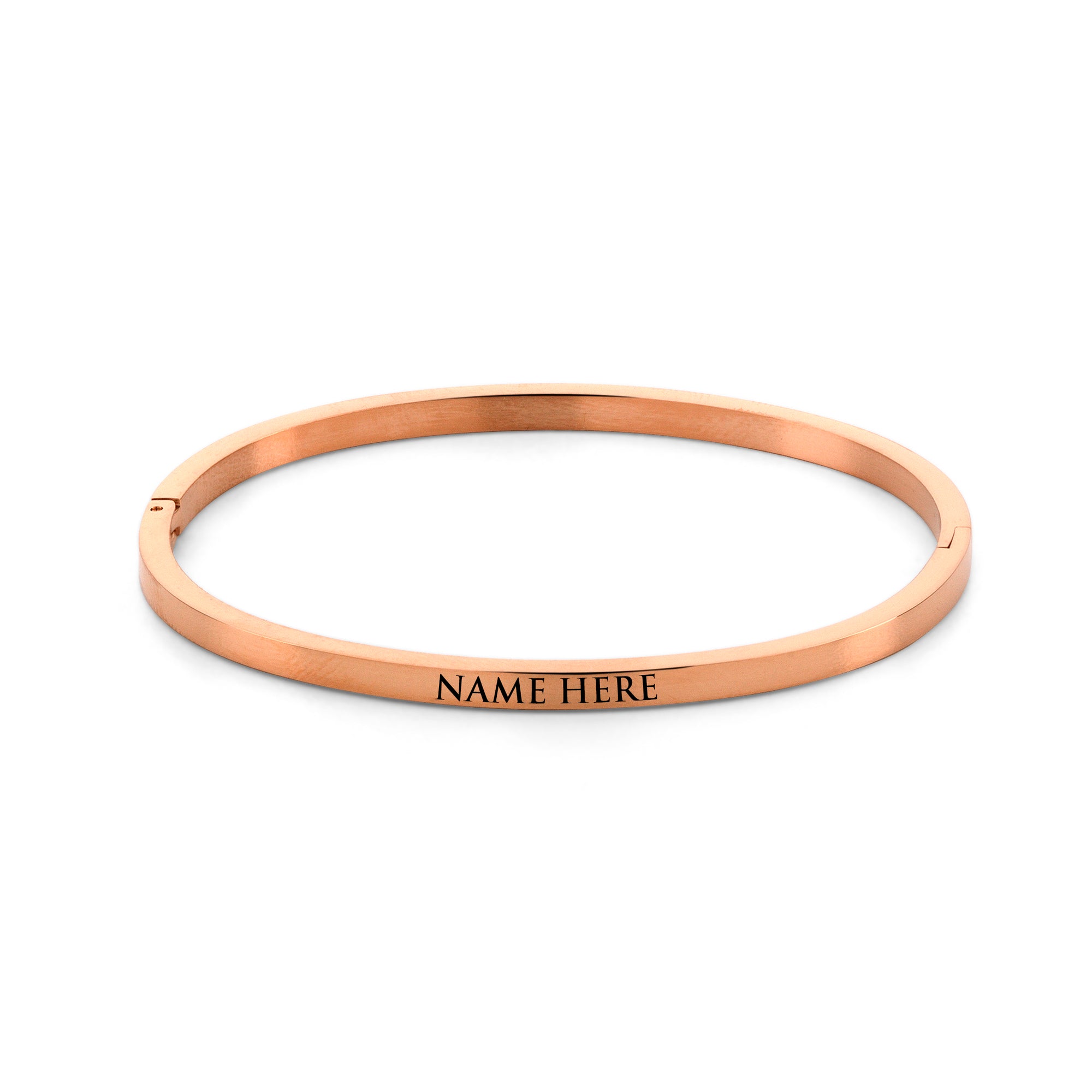 Name bangle rosé gold - Personalized