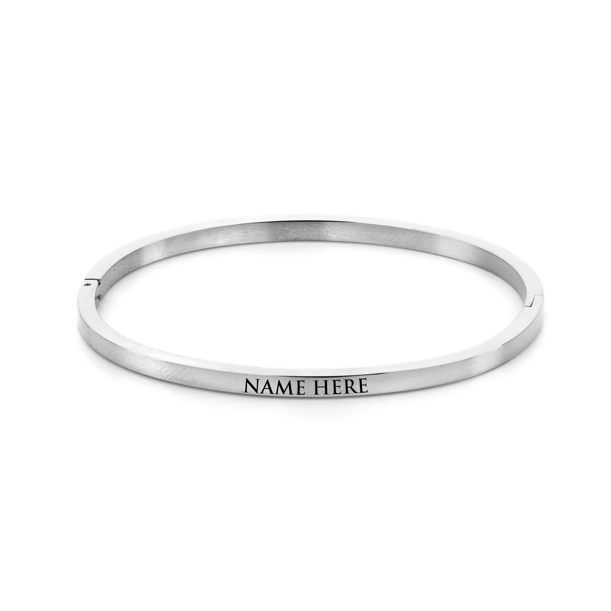 Name bangle silver - Personalized