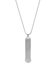 Mesh charm necklace silver